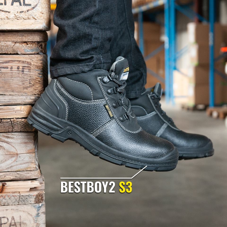 Giày bảo hộ lao động nam Jogger Bestboy2 S3 da bò, chống đinh. thấm nước, trơn trượt, dùng trong công trình, nhà máy