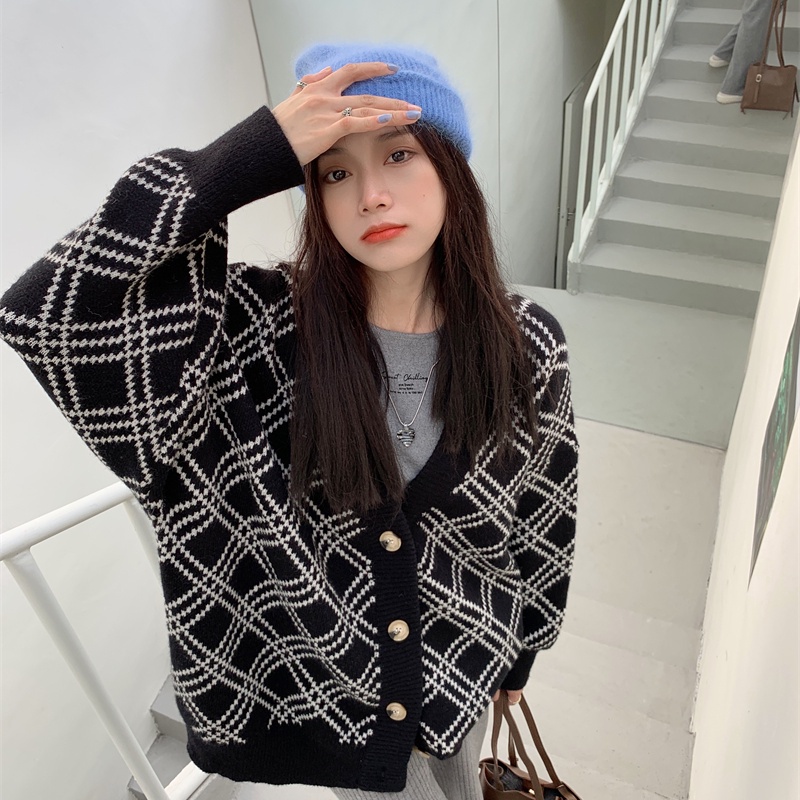 Áo khoác Cardigan dệt kim tay dài phong cách Hàn Quốc | BigBuy360 - bigbuy360.vn
