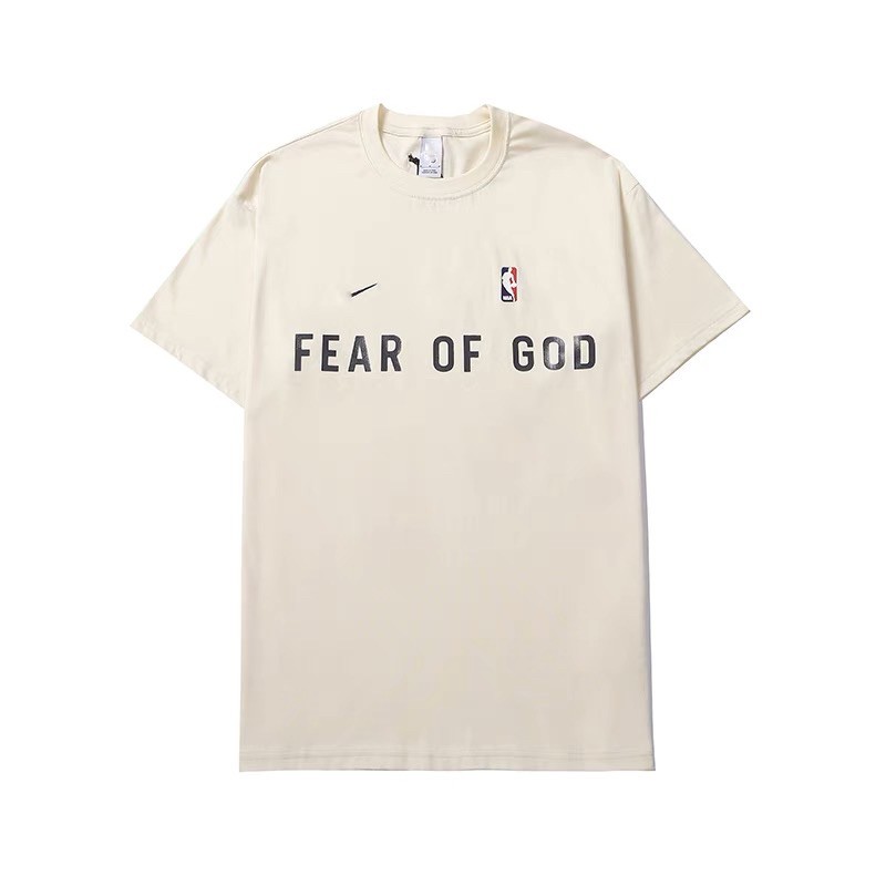 Áo thun tay lỡ Fear of god in ngực, áo thun nam nữ unisex