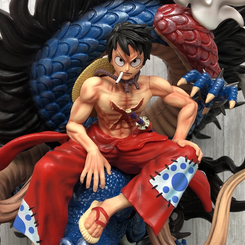 Mô hình One Piece [HÀNG ORDER] Mô hình Luffy Wano cưỡi rồng Kaido cực chất cao 40cm