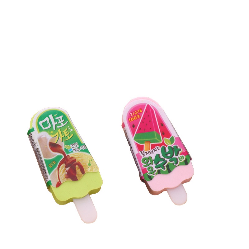 Tẩy chì hình kem cho bé_dụng cụ học tập, gôm mềm trắng sạch