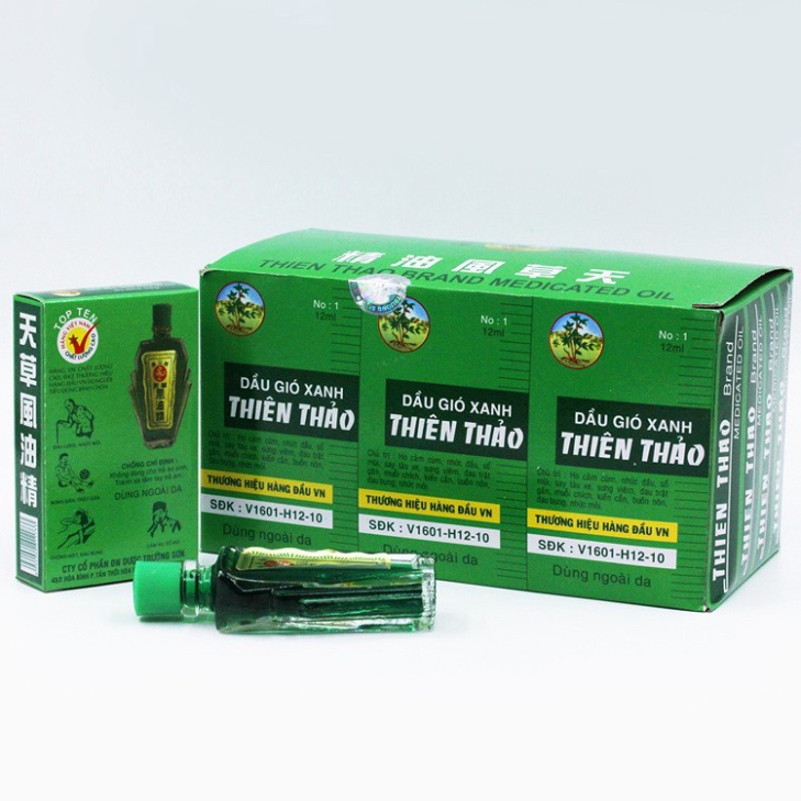 [Chính hãng] Dầu gió xanh Thiên Thảo 12ml  Date mới
