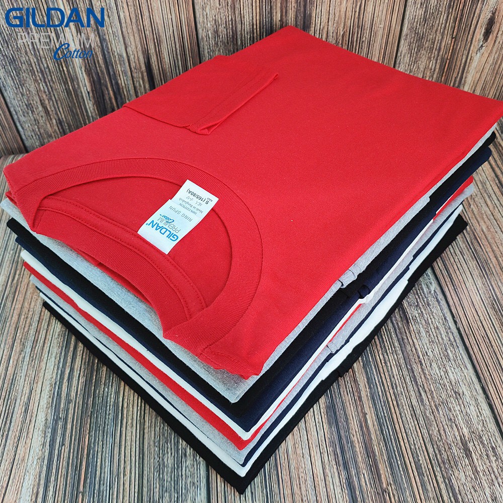 Áo thun nam dài tay nhập khẩu Gildan Premium