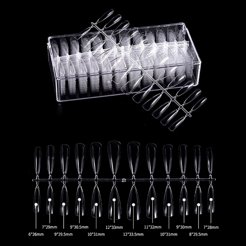 504 Móng Tay Giả Che Phủ Toàn Diện Trong Suốt Dùng Cho Salon / Nhà Ở