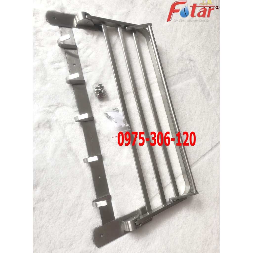 [GẬP LÊN GẬP XUỐNG ĐƯỢC TRỤC ĐÚC] Thanh Treo Khăn Gắn Tường Bằng inox 304 Cao Cấp MKT5 sáng bóng chống han gỉ