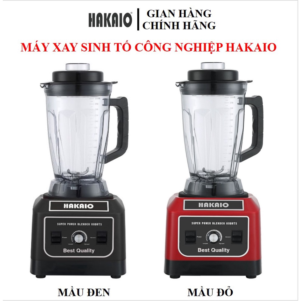 Máy xay sinh tố công nghiệp HAKAIO 5000W Bảo hành 12T xay thịt cá, rau củ quả, sinh tố, ngũ cốc, đồ khô, xay rau má.