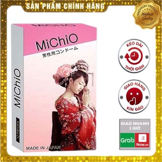 Bao cao su michio japan ⚡chính hãng ⚡ - hộp 12 cái michio nhiều gai
