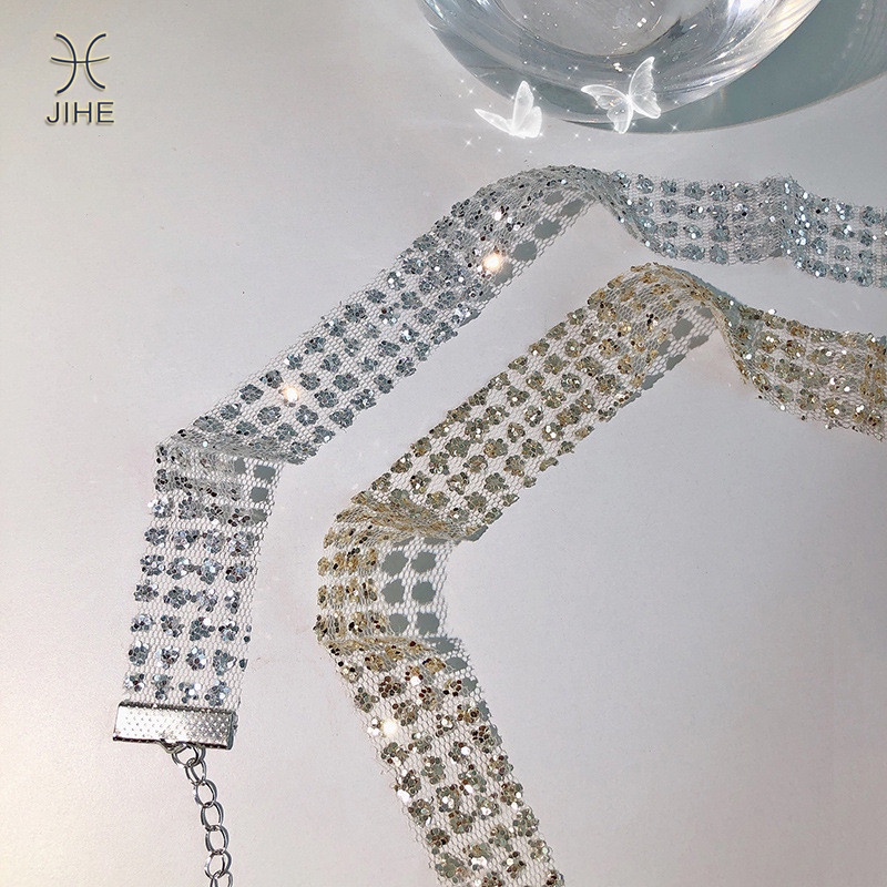 Vòng Cổ Choker Lấp Lánh Đơn Giản Thời Trang