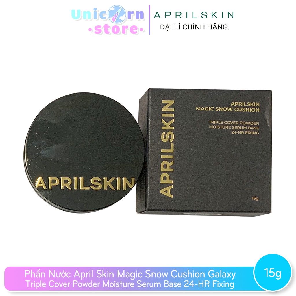 Phấn Nước April Skin Magic Snow Cushion Galaxy Triple Cover Edition SPF50+ PA+++ 15g