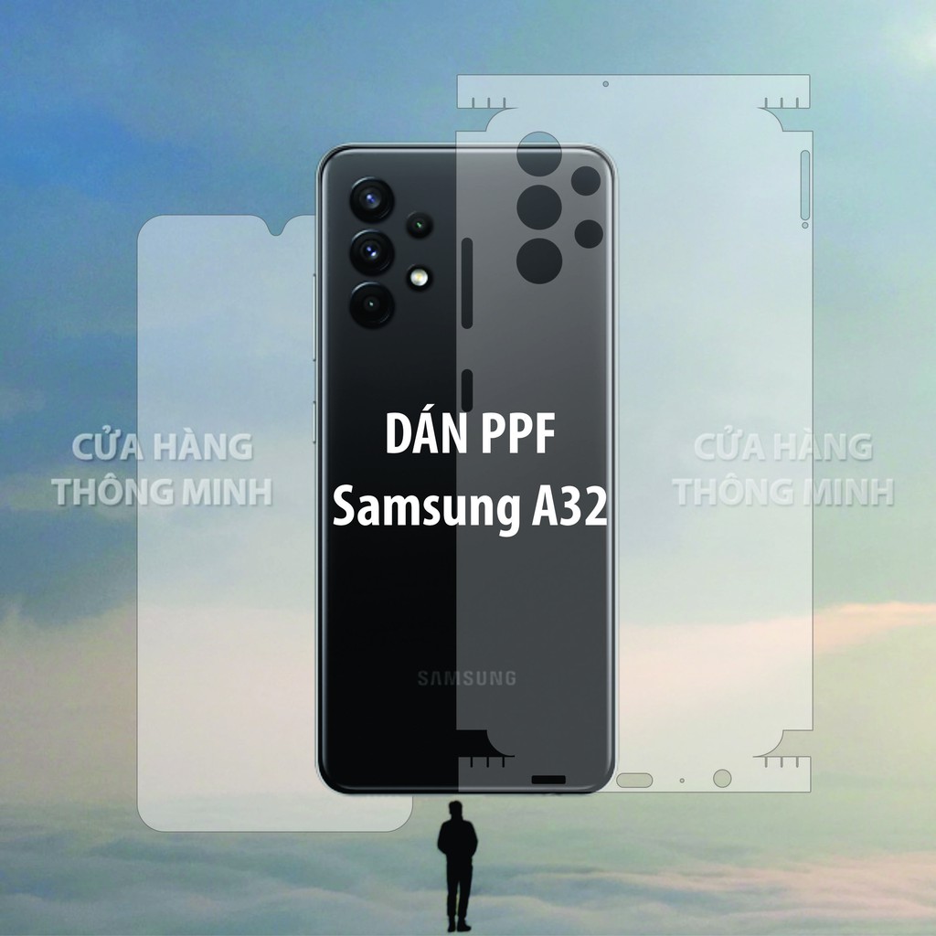 Tấm dán Samsung A32 dán PPF mặt trước, dán mặt sau, dán màn hình, dán mặt lưng Full viền chuẩn