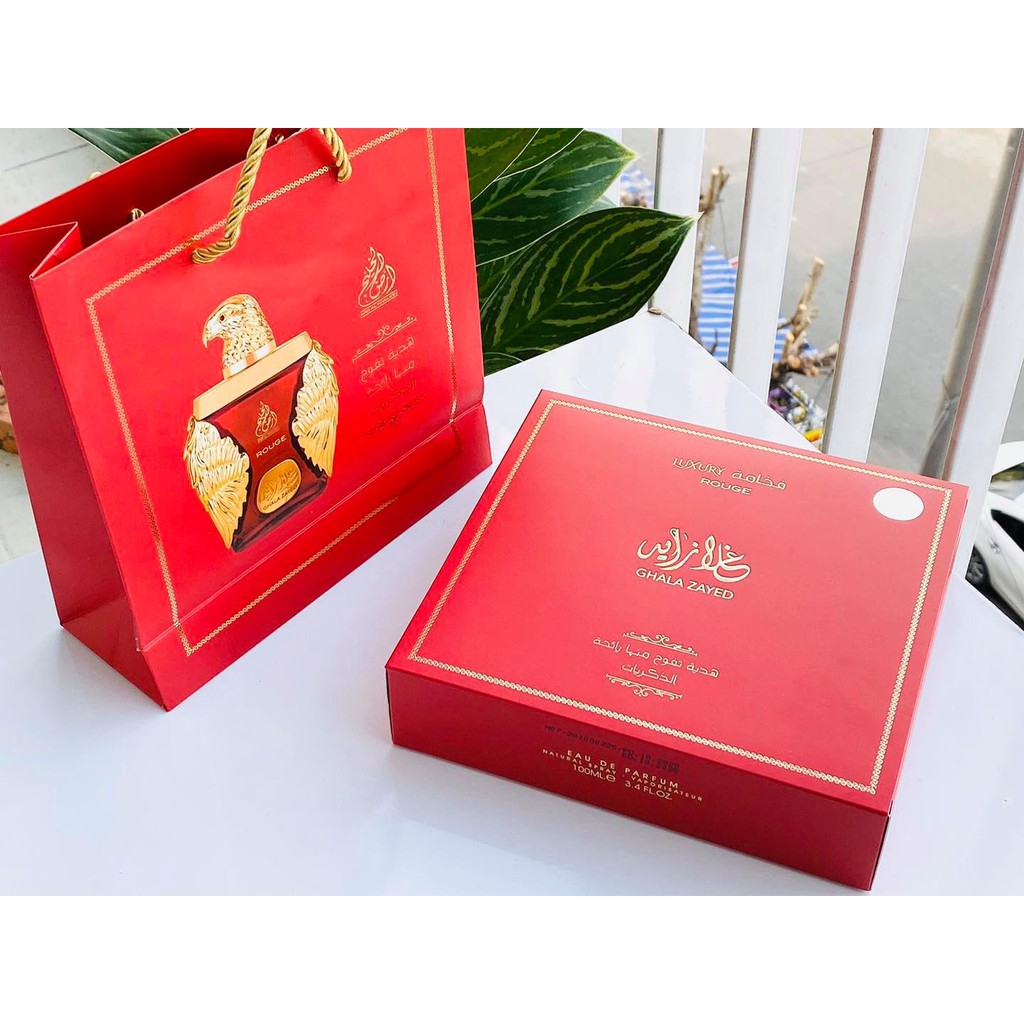 Nước Hoa Đại Bàng Dubai Ghala Zayed Gold Luxury EDP 100ml Nam Tính - Đẳng Cấp( 4 mùi Gold - Rougue - White - Royal)