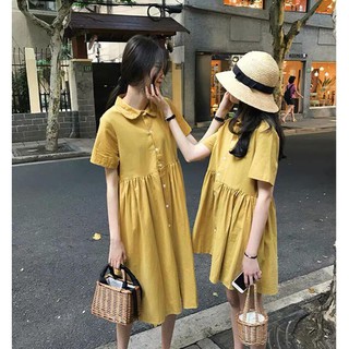 Váy babydoll cổ sen đôi bạn thân
