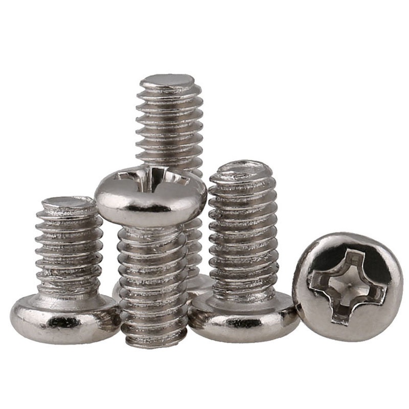 Ốc Vít Đầu Tròn Mạ Niken M1 M1.4 M1.6 M2 M2.5 M3 Chuyên Dụng Cho Máy Tính