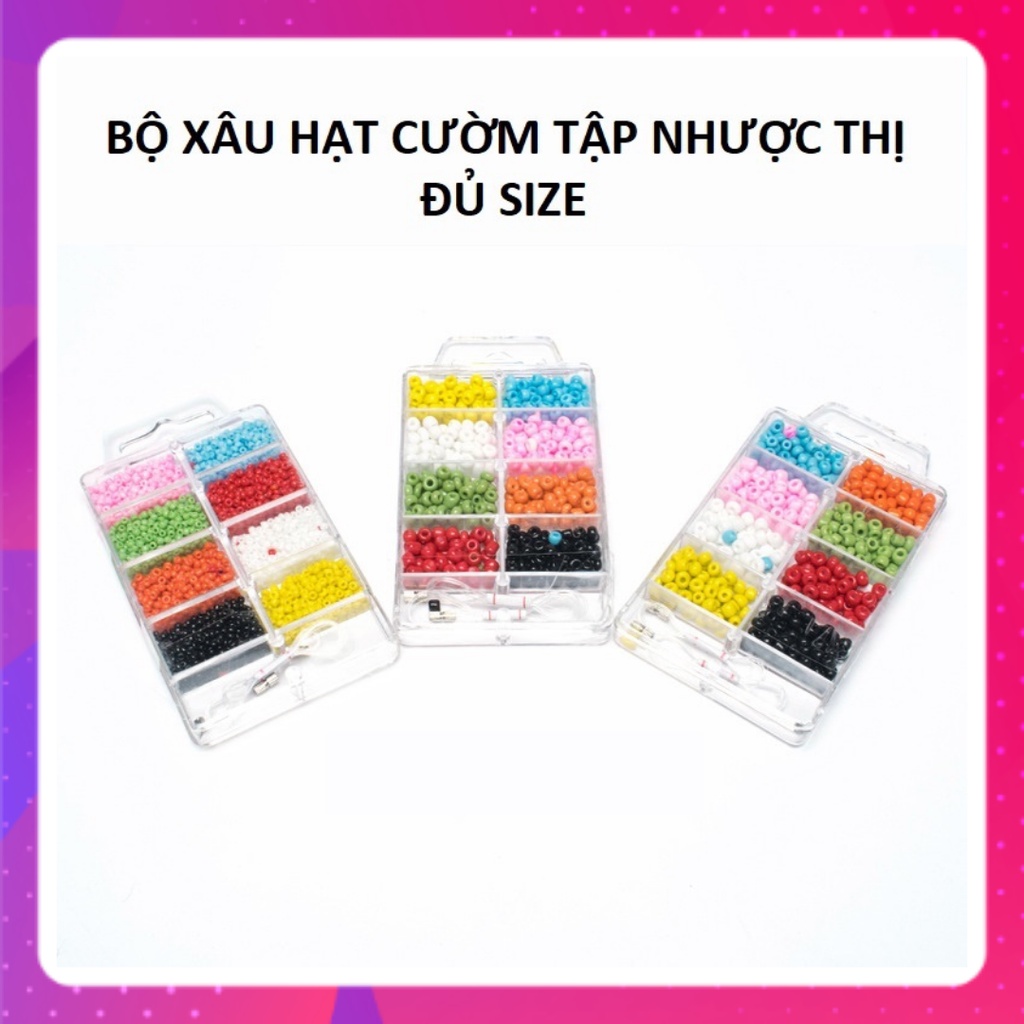 Bộ hạt cườm xâu vòng tập luyện mắt, điều trị nhược thị ở trẻ em đủ size ( nhỏ - trung bình - lớn)