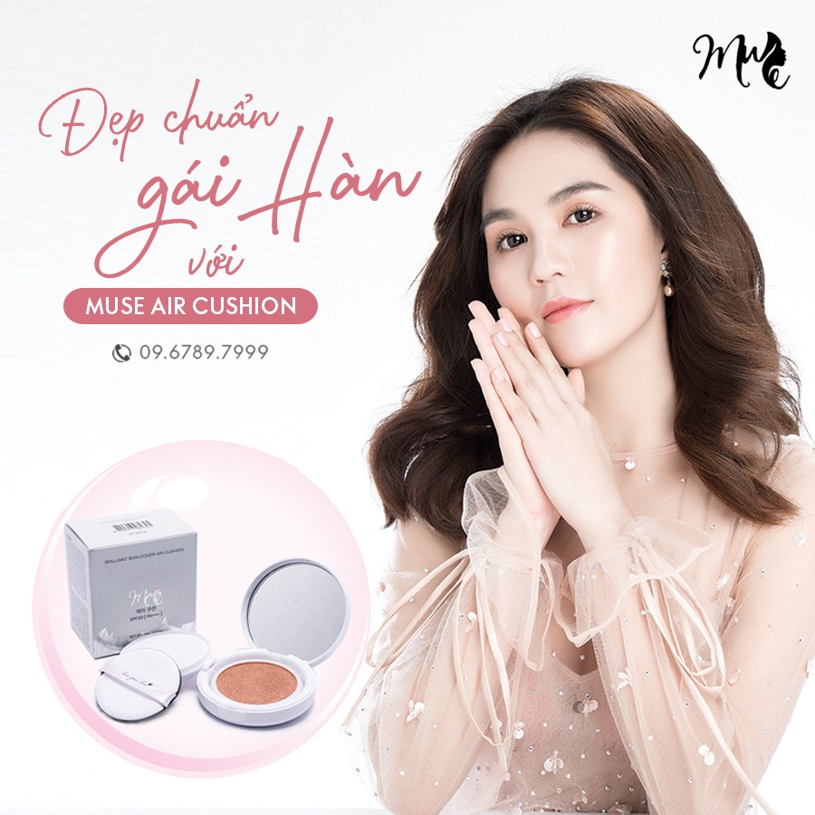 Phấn Nước Dinh Dưỡng Muse Cushion 3 Trong 1 Trang Điểm Chống Nắng Dưỡng Da