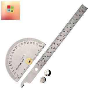 Thước đo góc ️ thước đo độ 180 độ bằng thép không gỉ - thước ke góc
