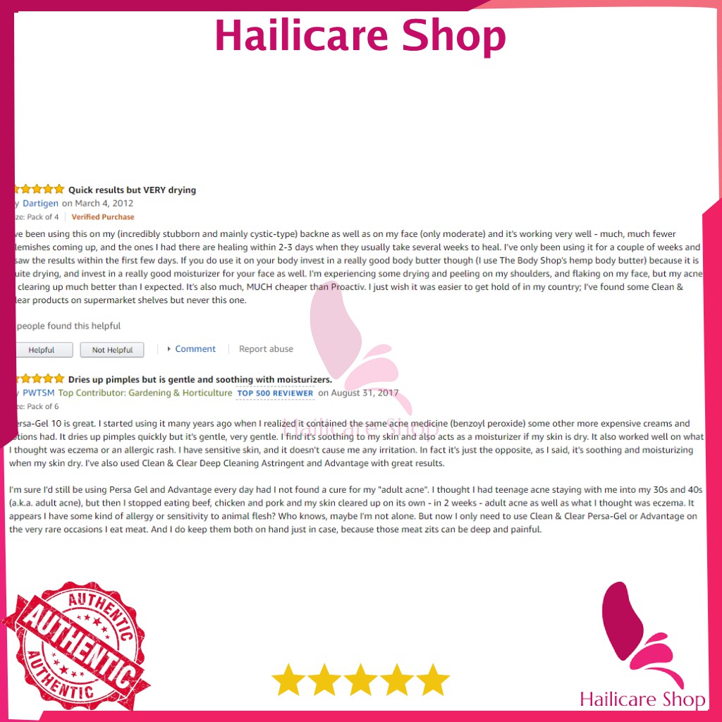 Gel Clean & Clear Persa-Gel 10 Maximum Strength | BigBuy360 - bigbuy360.vn