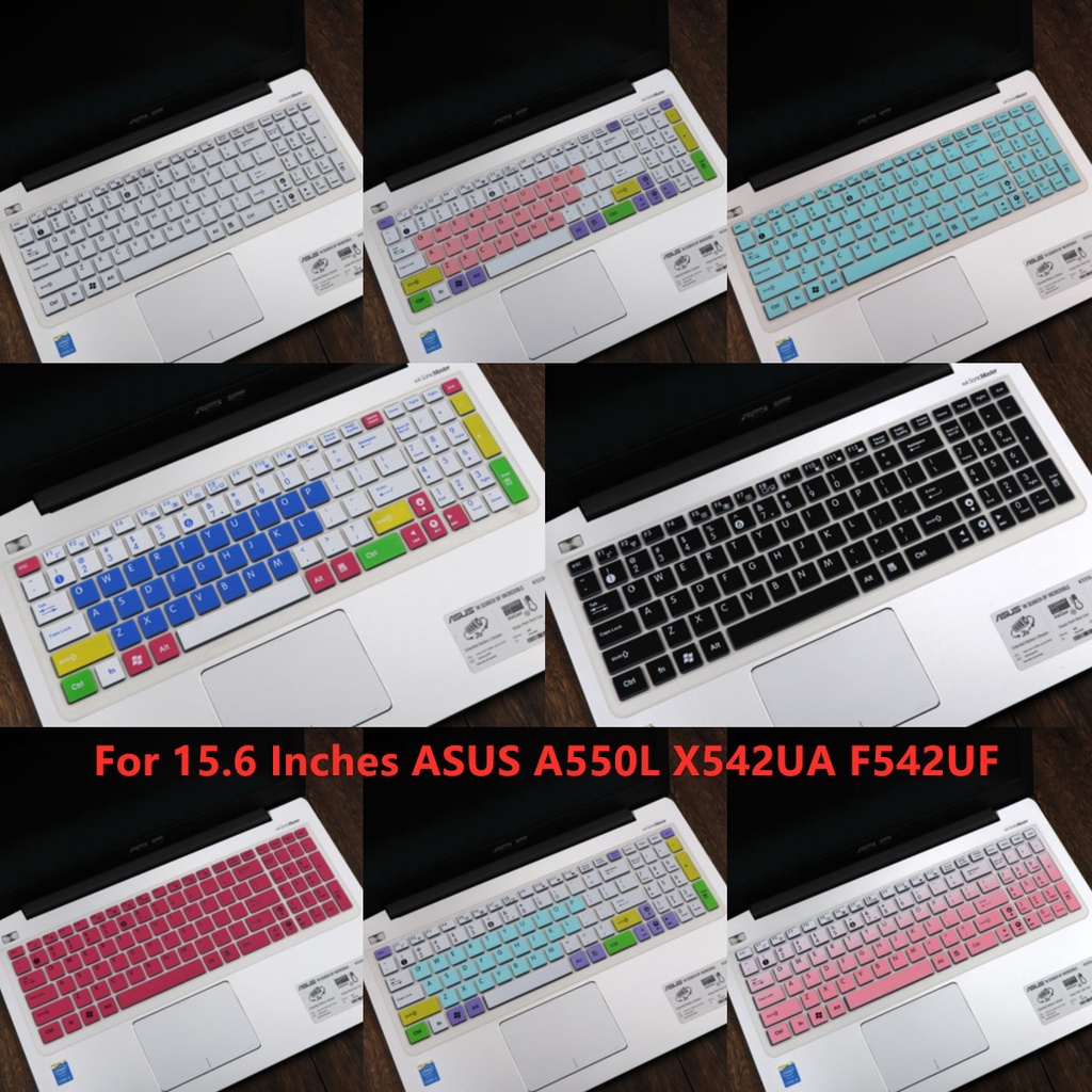 Miếng lót bảo vệ bàn phím silicon mềm siêu mỏng cho Asus A550L X542Ua F542Uf 15.6 Inch