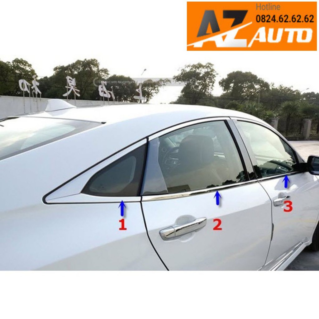 Bộ Ốp, Nẹp chân kính Honda Civic 2018-2023
