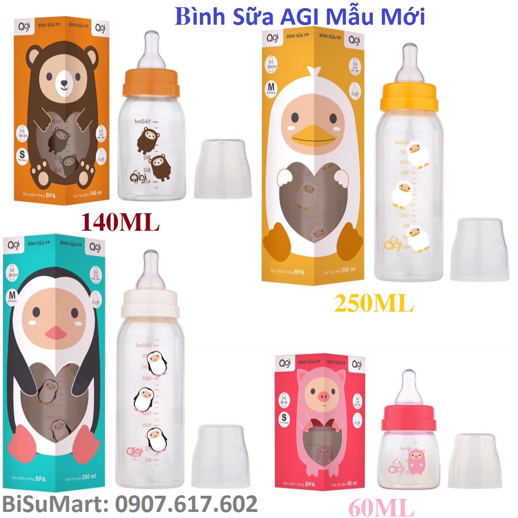 Bình Sữa Agi 250ml