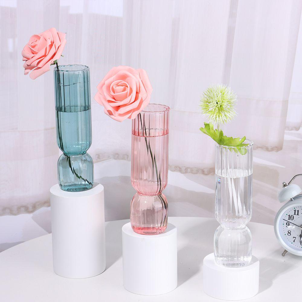 Bình Hoa Thủy Tinh Trong Suốt Phong Cách Bắc Âu Độc Đáo