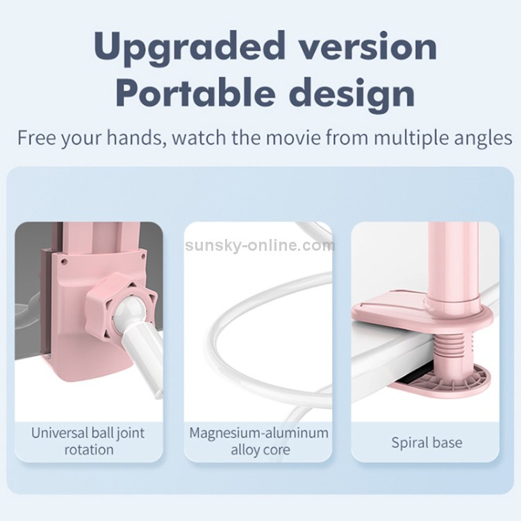 Giá đỡ điện thoại kẹp cạnh bàn thân dẻo tùy chỉnh được 70cm Hoco Ph23