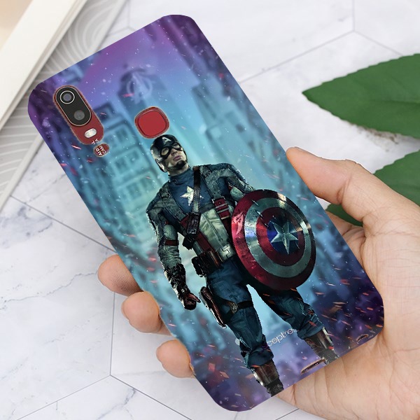 Miếng dán điện thoại hình Captain America, dán Skin cho Iphone/Samsung/Oppo và các dòng Android khác tất cả các dòng máy
