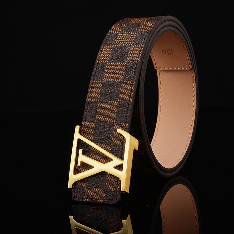 Thắt Lưng Nam LVi, Thắt Lưng Da Bền Đẹp Mặt Kim Loại Nguyên Khối  Daingansotre