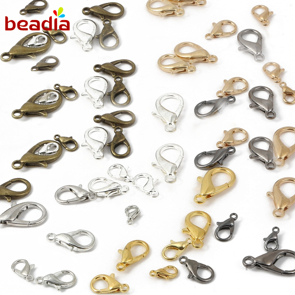 BEADIA Khóa càng cua dùng làm trang sức thủ công 10 / 12 / 14 / 16 / 18 / 21mm