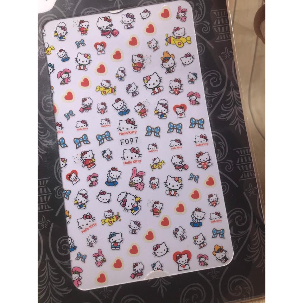 Hình dán móng tay Kitty F097