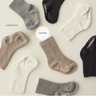 Set 4 đôi tất bắp Peekaboo