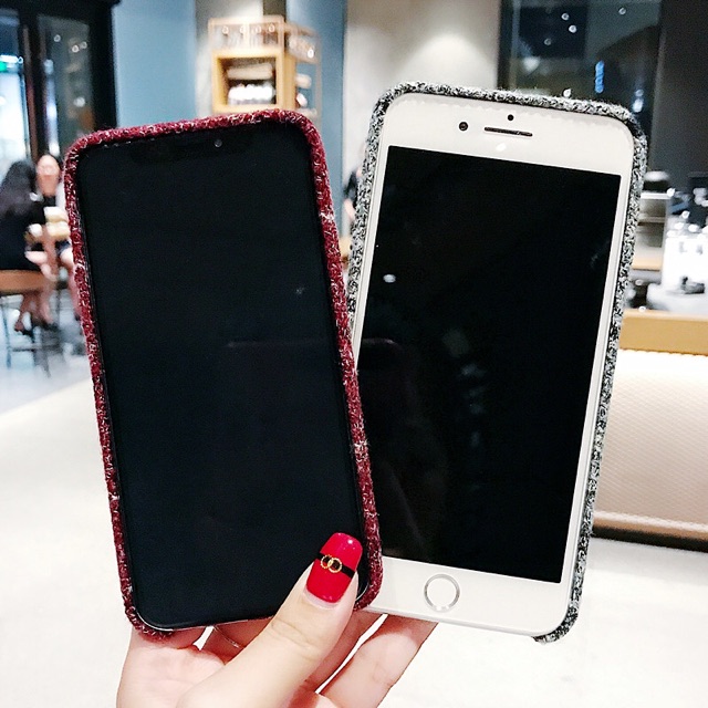 Ốp lưng iphone vải dạ 4 màu HOT TREND