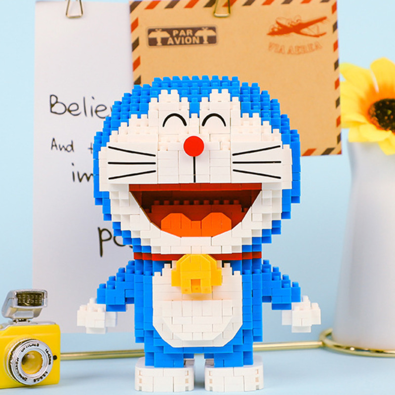 Doraemon Building Block Toys 3D Model DIY Micro Diamond Building Blocks Assembly Toy Compatible With Lego For Kids Gift