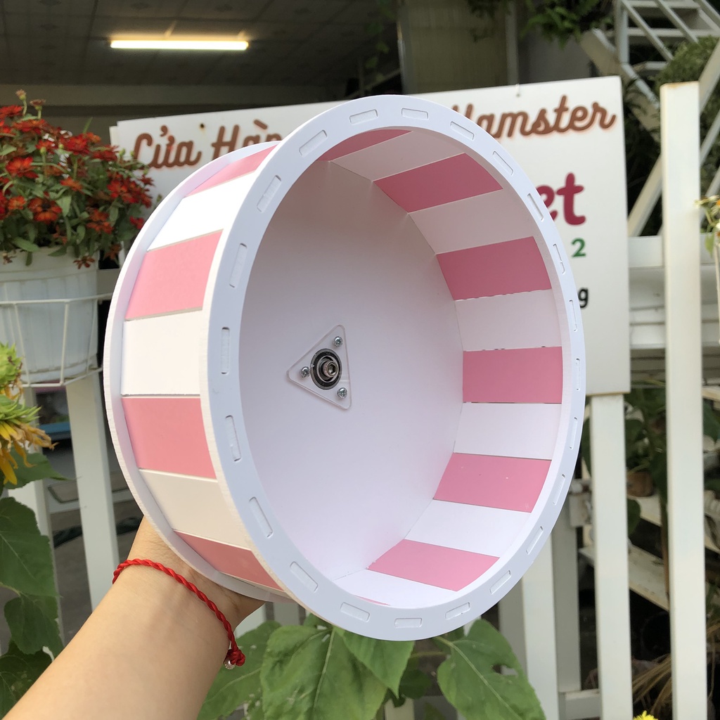 Wheel hamster, whell gỗ màu cho hamster, sóc, bọ, nhím