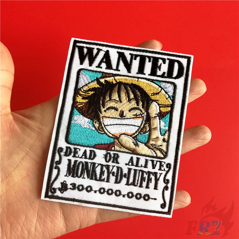 Bộ 1/2 miếng vá quần áo họa tiết Luffy