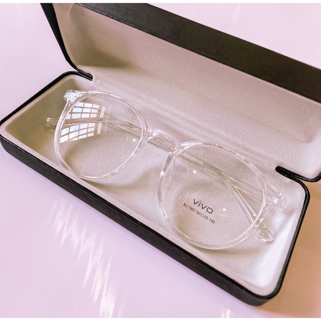 Mắt Kính Gọng Cận Ngố Tròn VIVO Thời Trang Dễ Thương