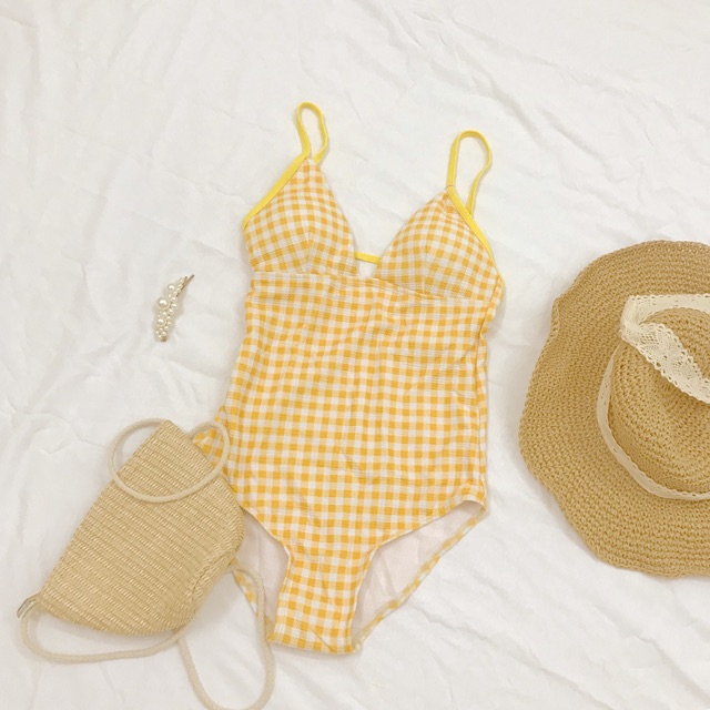 [tăng kèm kính râm] Bikini hoạ tiết caro | BigBuy360 - bigbuy360.vn