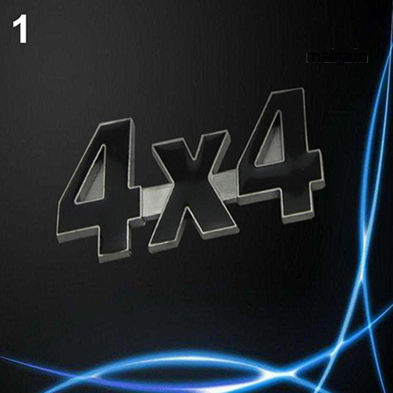 【VIP】Car Metal 3D 4x4 Displacement Badge Truck Auto Motor Sticker Decoration Decal