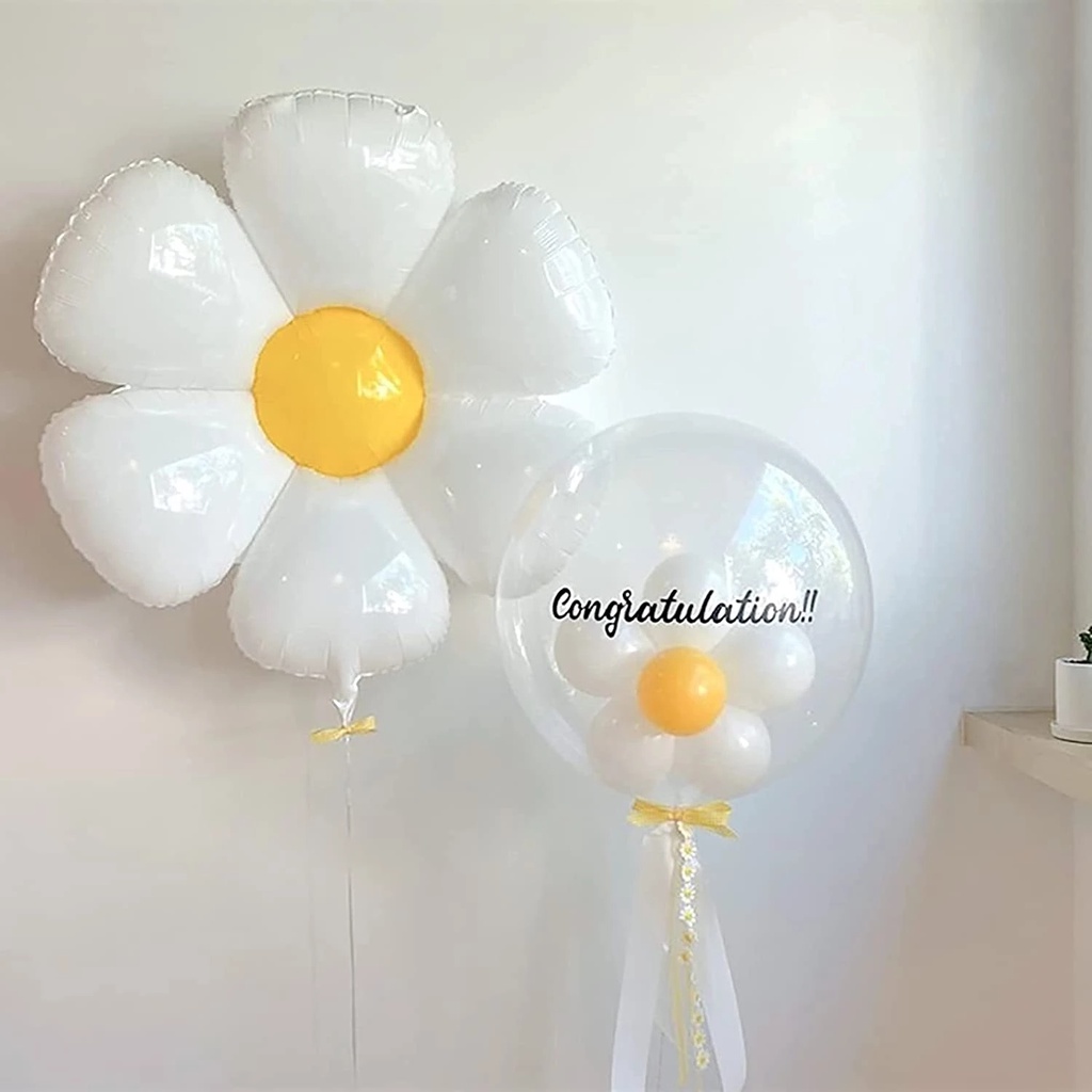 Bong Bóng Nhôm Hình Hoa Cúc Dùng Trang Trí Tiệc Sinh Nhật/Đám Cưới/Giáng Sinh/Sinh Nhật Mới