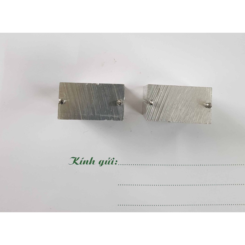 Bộ 2 tản nhiệt nhôm đặc 37x16x30mm; Combo 2 nhôm tản nhiệt đặc tháo bộ lưu điện