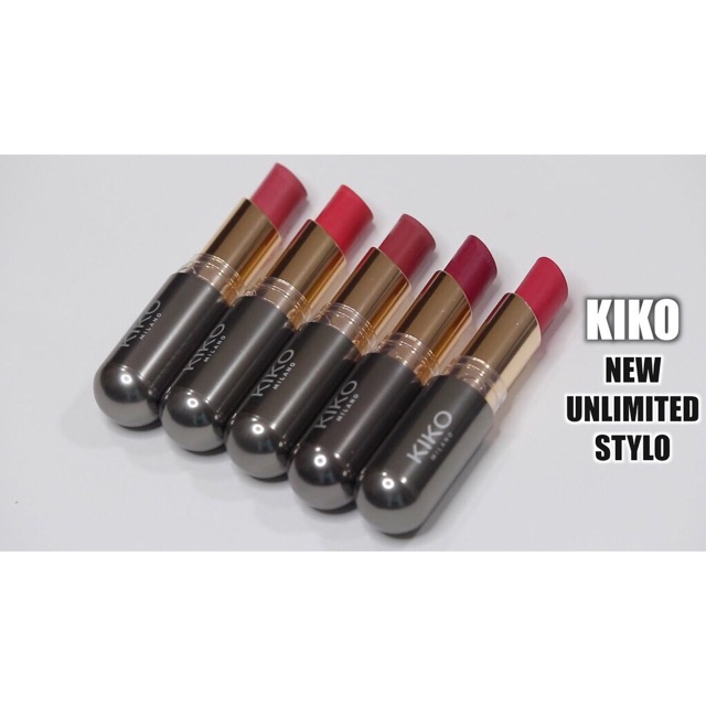 Son kiko unlimited stylo 16 (màu đỏ hồng/ đỏ san hô)
