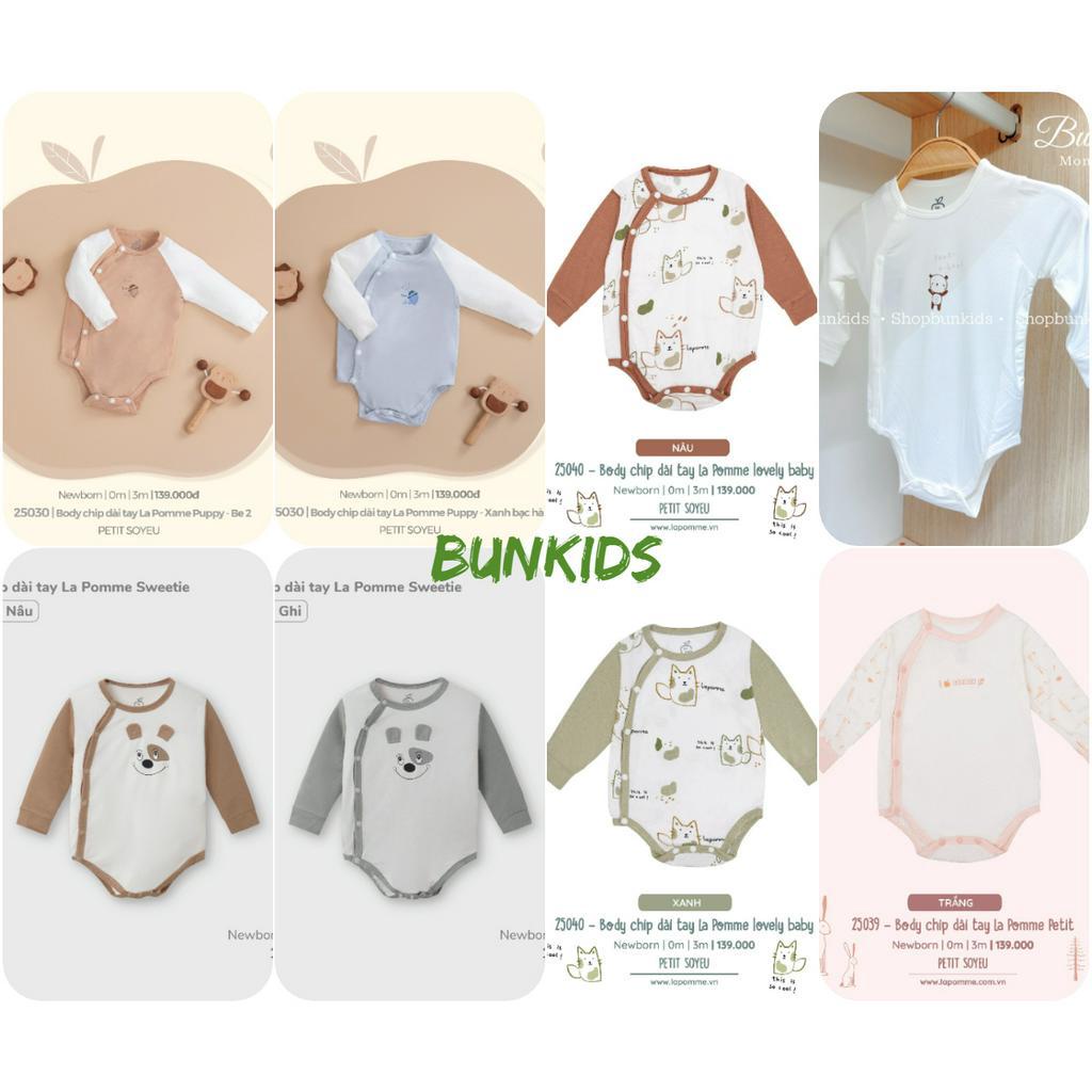 Bộ Body Chip dài tay La Pomme vải petit hè mỏng mịn
