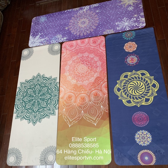 Thảm yoga du lịch cao cấp Elite Sport tặng kèm túi đựng