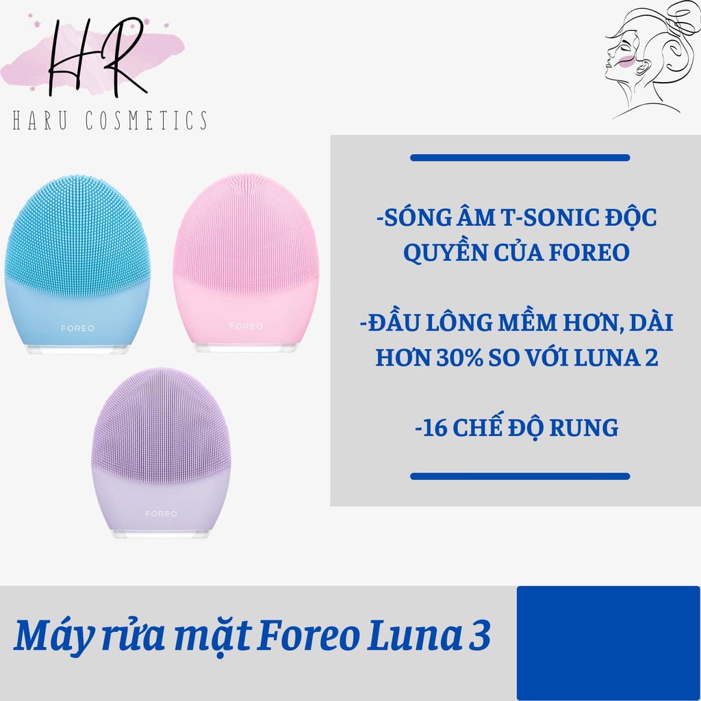 [BẢO HÀNH 1 ĐỔI 1- 2 NĂM ] MÁY RỬA MẶT FOREO LUNA 3