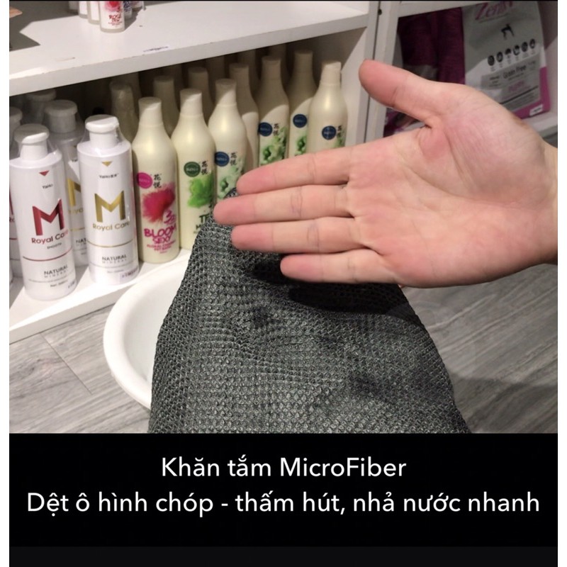 Khăn tắm siêu thấm chó cưng - Sợi bông Microfiber | BossDog