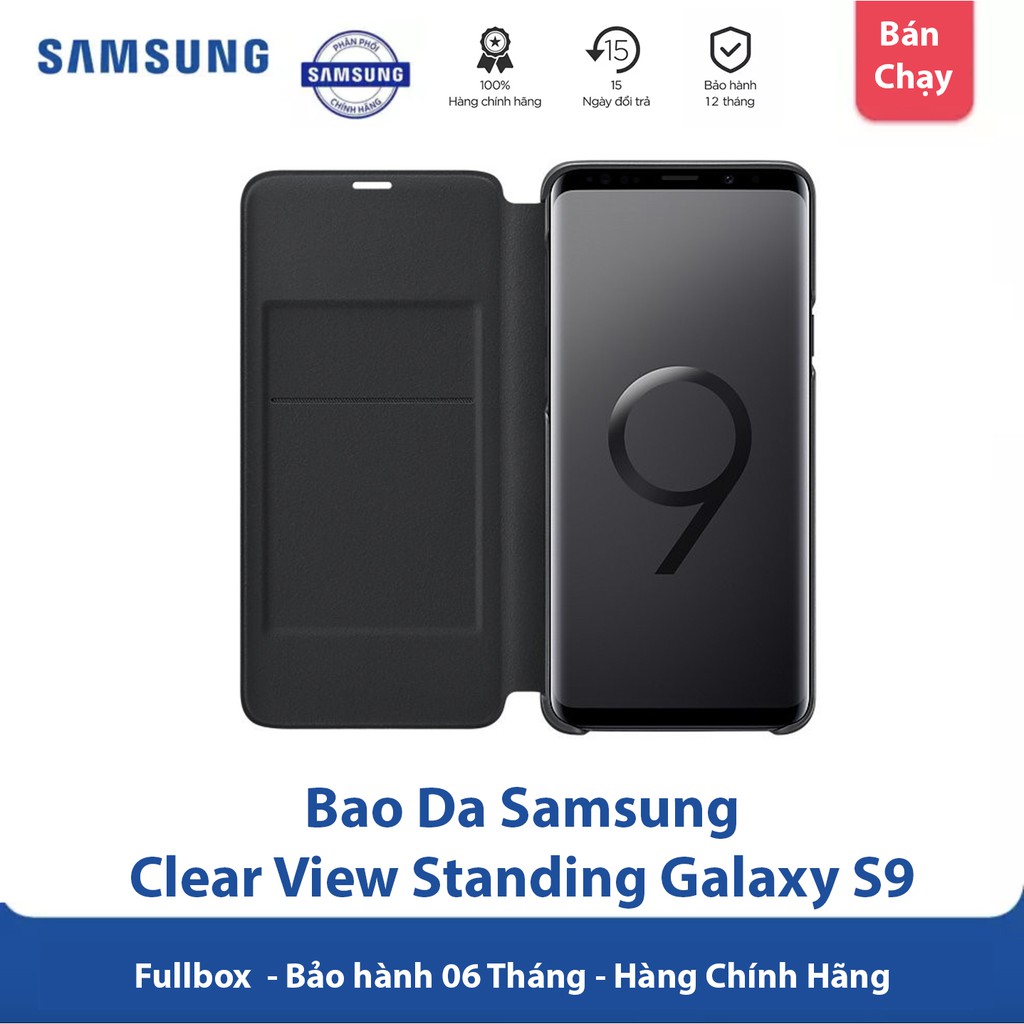 Bao da Clear View Samsung Galaxy S9 - Hàng Chính Hãng