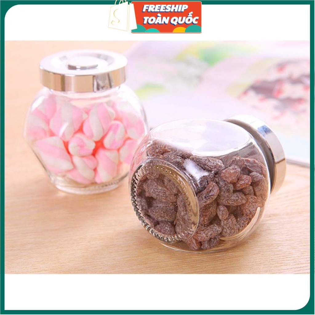 [Video Review] Bộ 5 Hũ Thủy Tinh 110ml Trang Trí Bàn Ăn Có Nắp US04801