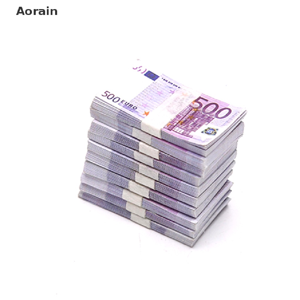 Set 200 Tờ Tiền Giấy 1 / 12 Dùng Trang Trí Nhà Búp Bê