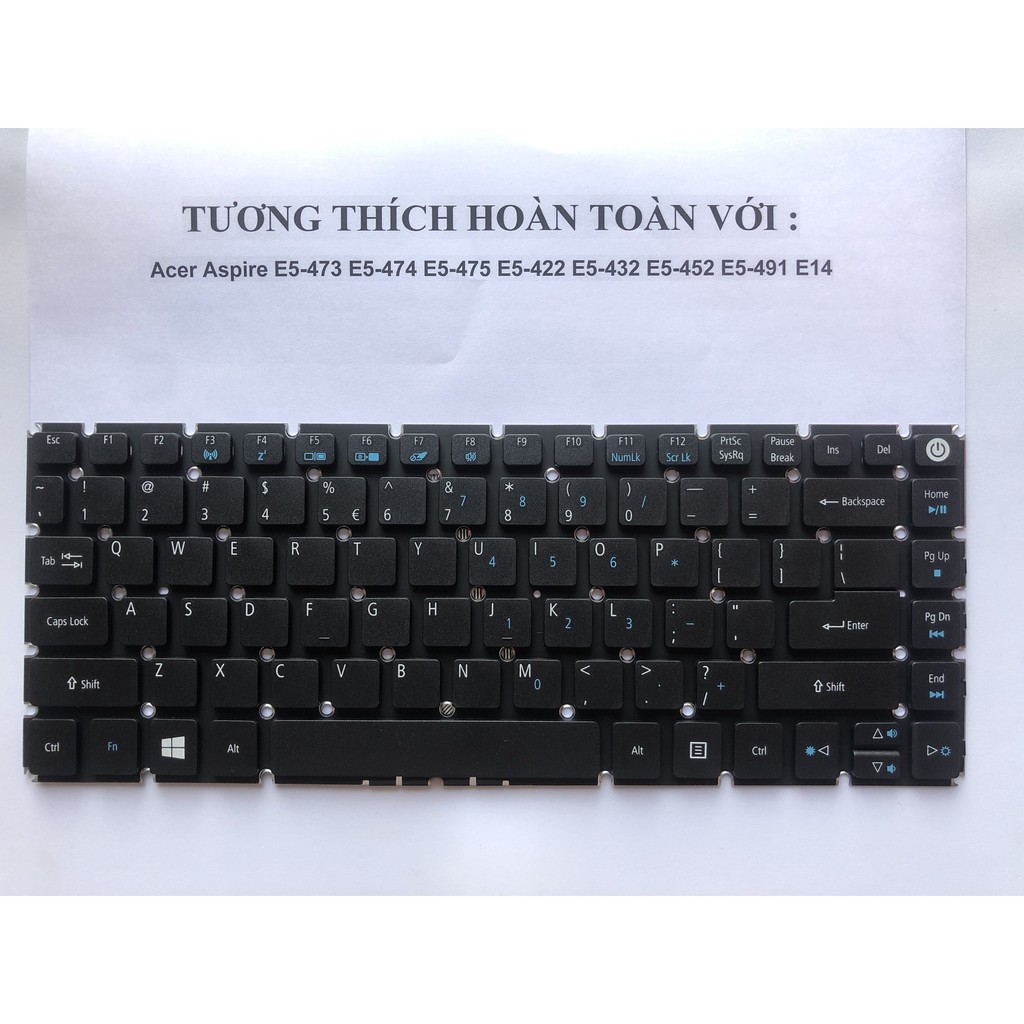 Bàn Phím Cho Acer Aspire E5-422 E5-473 E5-473G E5-473TG E5-422 E5-422G Bảo Hành Toàn Quốc