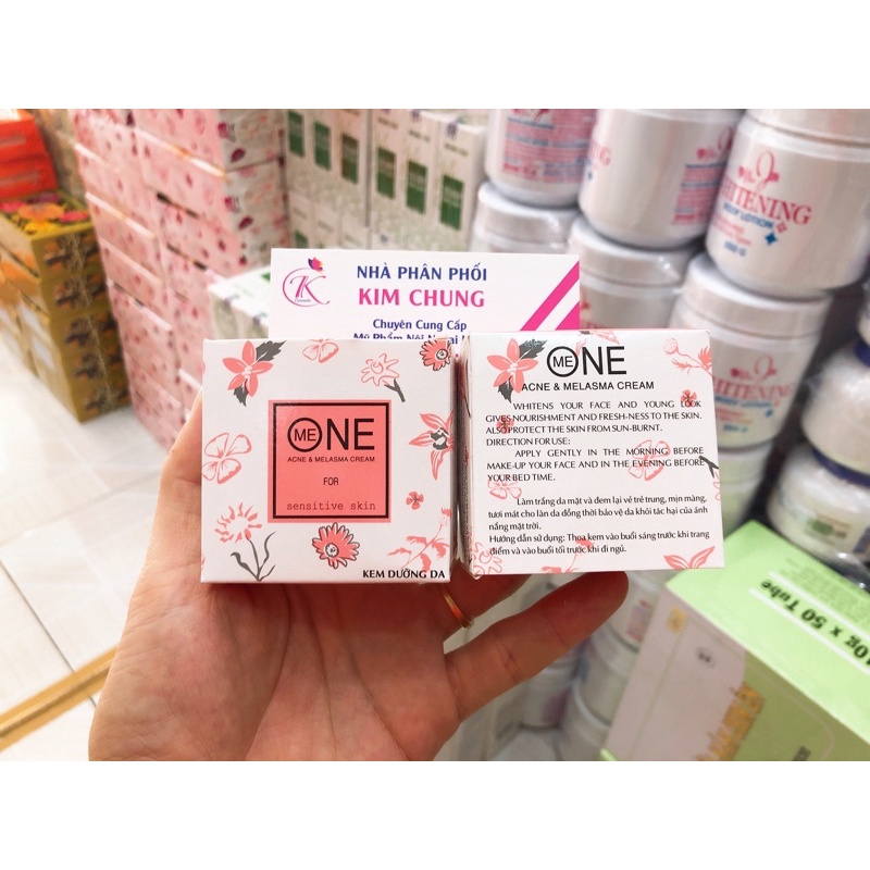 Kem Dưỡng Da ❤ TOP GIÁ RẺ ❤  Hộp lẻ ❤ Kem Me One 4,5g , nguyên liệu, công thức làm kem trộn trắng da body